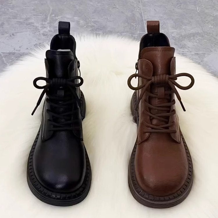 Women Fashionable Chunky Boots Mune Fashion