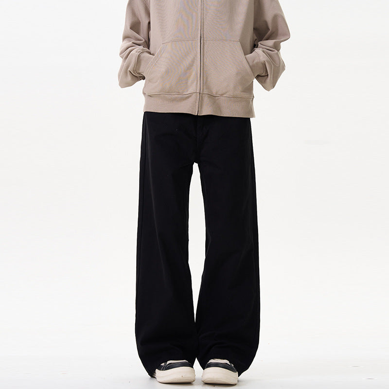 Unisex Wide cut chino pants with a low crotch and casual waistband Mune Fashion