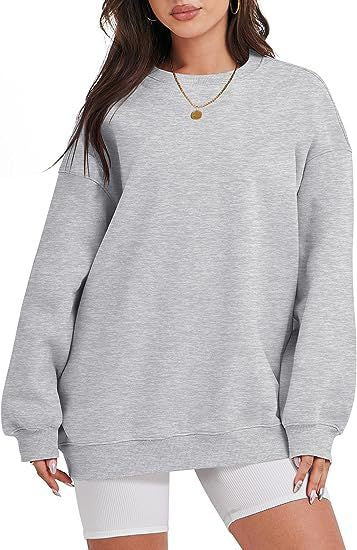 Women's oversized sweatshirt with dropped shoulders and brushed inner lining Mune Fashion