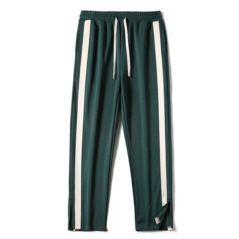 Men's Sporty Casual Pants with Stripes Mune Fashion