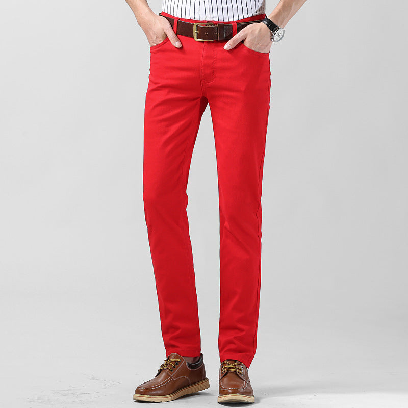 Men's Slim Fit Casual Pants Elastic