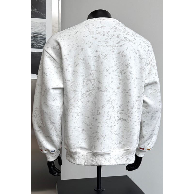 Men's Comfortable Sweatshirt with Colorful Accents Mune Fashion