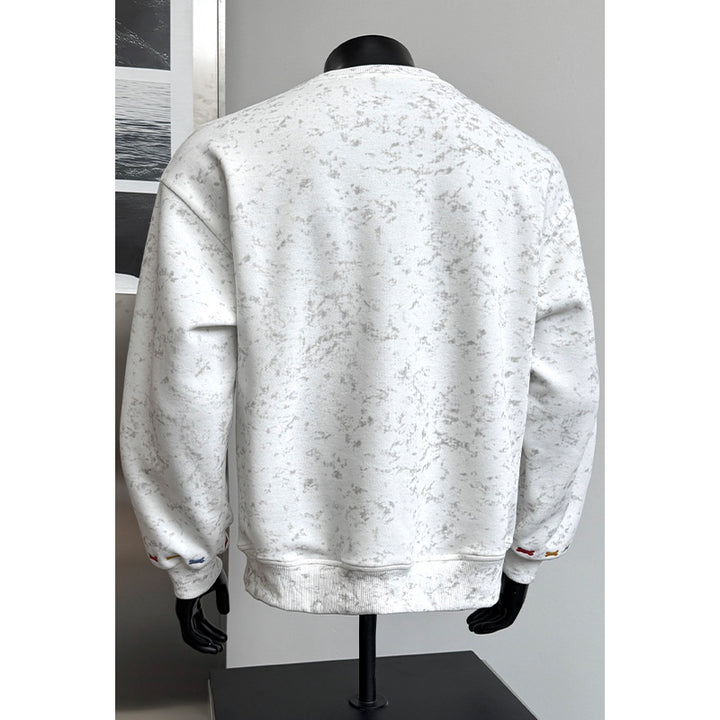Men's Comfortable Sweatshirt with Colorful Accents Mune Fashion