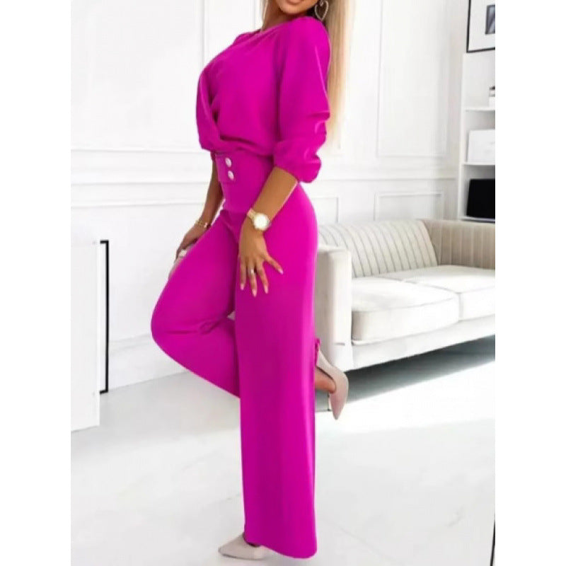 Women elegant jumpsuit with wide legs Mune Fashion