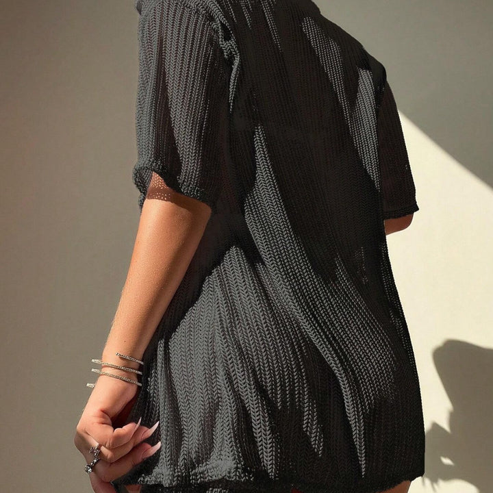 Women's Sporty Short Sleeve Set with Breathable Structure Mune Fashion
