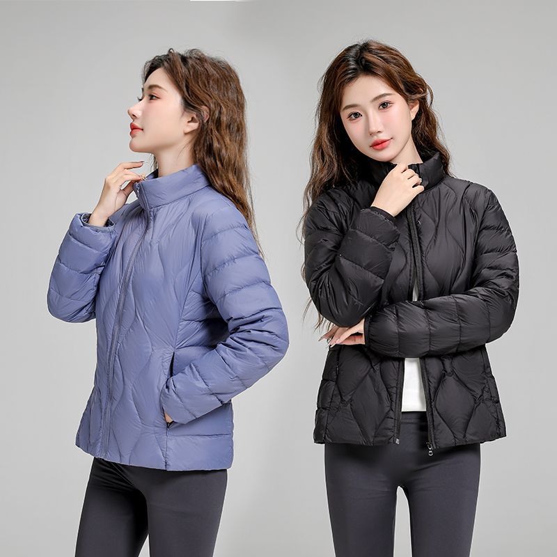 Women's Lightweight Quilted Hooded Jacket with Diamond Quilting and Thermal Insulation Mune Fashion