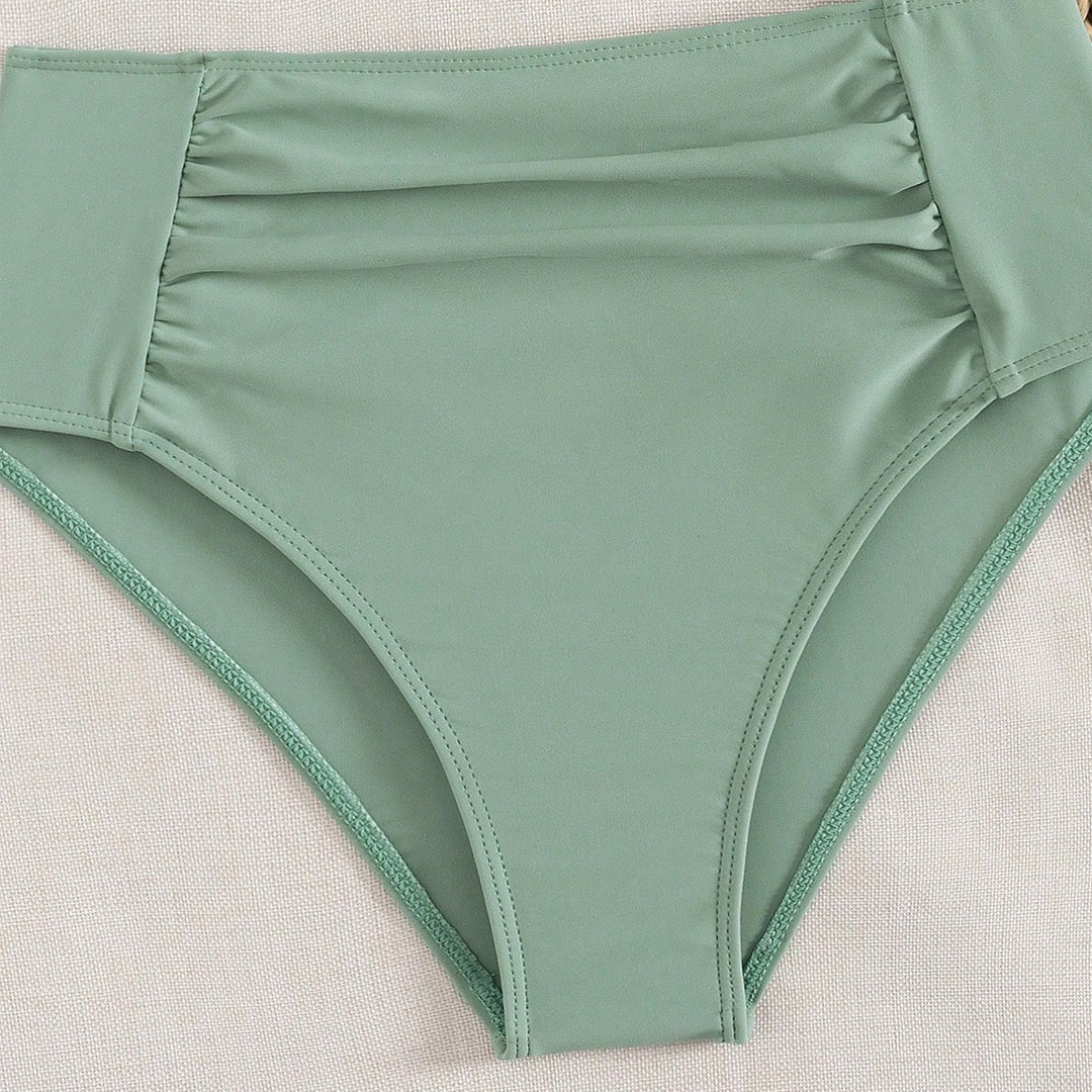 Women High-Waisted Bikini with Ruffle Details Mune Fashion