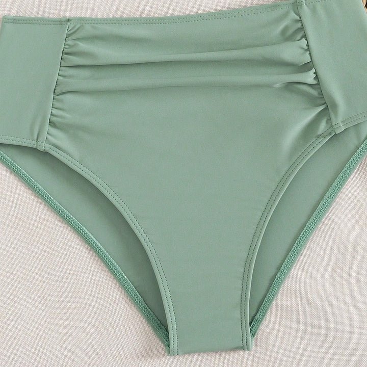 Women High-Waisted Bikini with Ruffle Details Mune Fashion