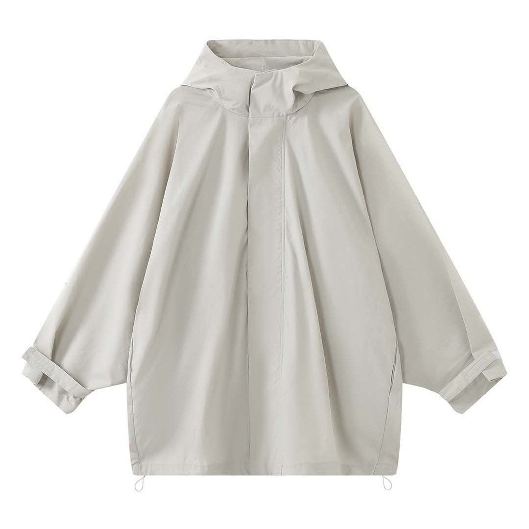 Women Oversize Rain Parka with Quilted Thermal Lining Mune Fashion