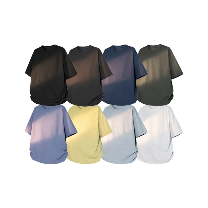 Men's oversized T-shirt made of heavy cotton jersey with a wide cut and reinforced round neck Mune Fashion