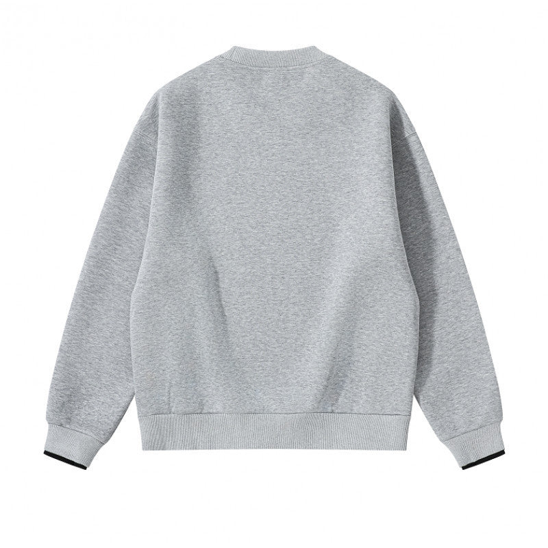 Unisex Oversize Sweatshirt with side snap button plackets, ribbed cuffs and round neck Mune Fashion