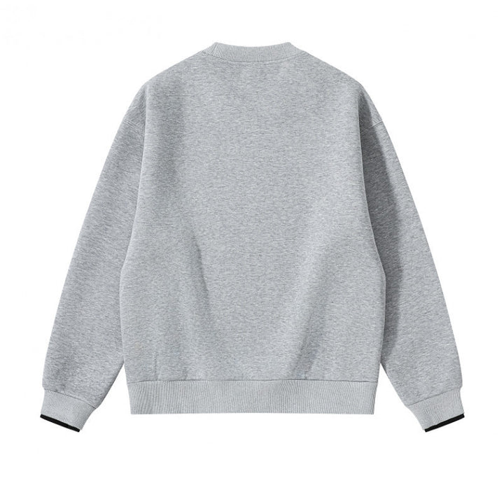 Unisex Oversize Sweatshirt with side snap button plackets, ribbed cuffs and round neck Mune Fashion