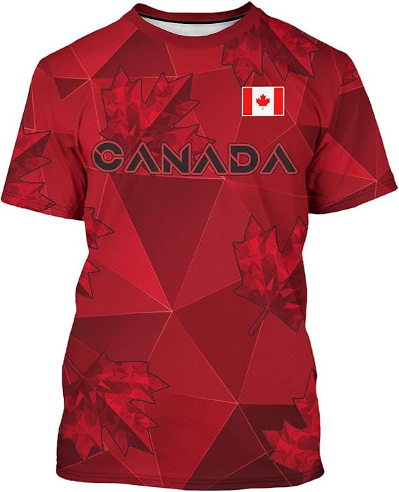 Unisex nan sporty fan soccer jersey with Canada motif and breathable mesh Mune Fashion