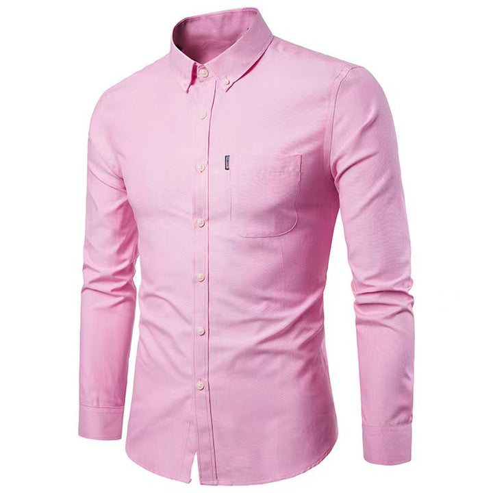Men's tailored Oxford shirt with button-down collar and chest pocket Mune Fashion