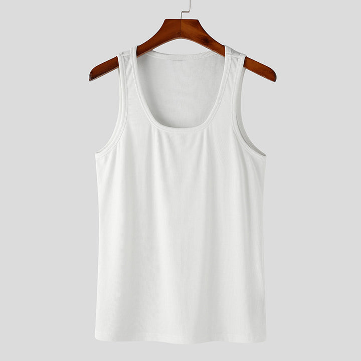 Women's classic cotton ribbed undershirt with round neckline Mune Fashion