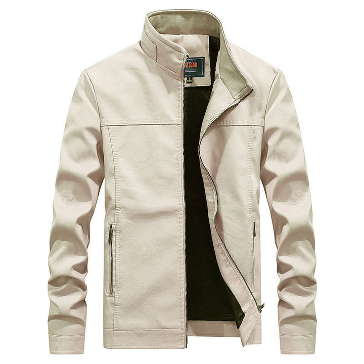 Men's Fashionable Transitional Jacket with High Collar Mune Fashion