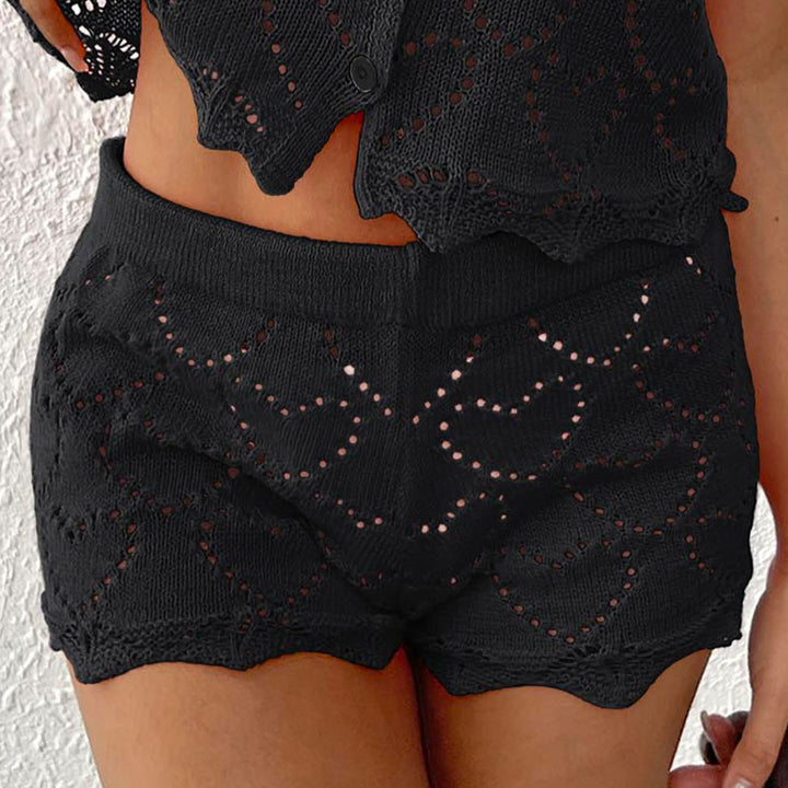 Ladies Crochet Beach Shorts Mune Fashion