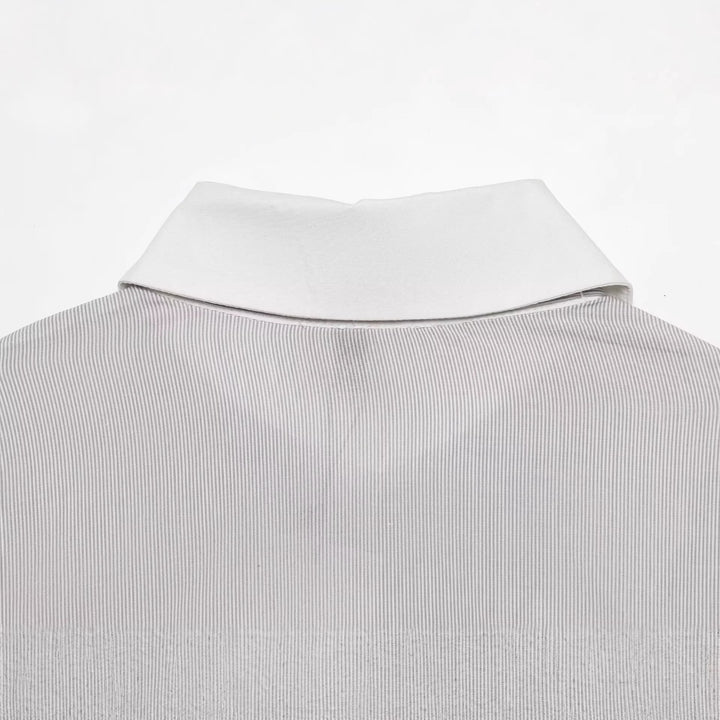 Women's blouse with bow collar and ruffle trim Mune Fashion