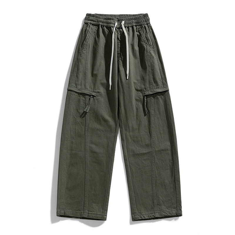 Men's Loose Cargo Jogging Pants in Baggy Cut with Drawstring & Multiple Pockets Mune Fashion