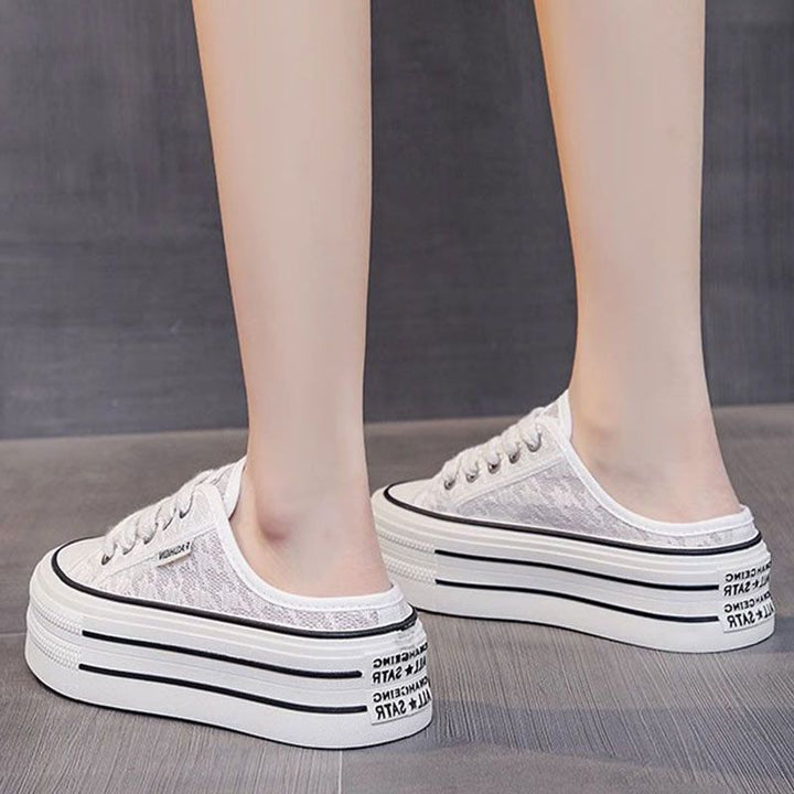 Women Platform Sneakers with airy canvas upper and non-slip sole Mune Fashion