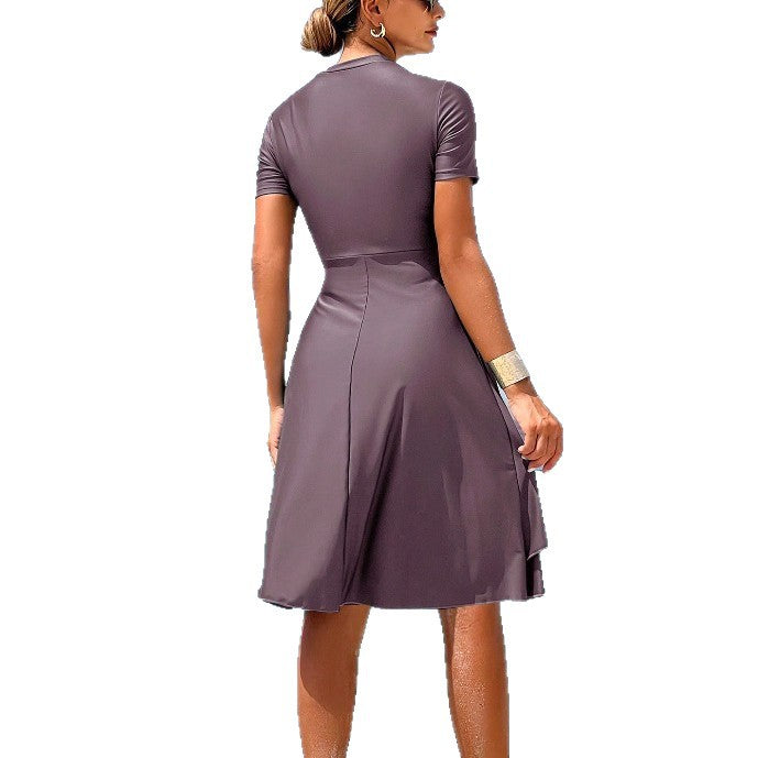 Ladies Elegant Beach Dress with Ruffles Mune Fashion