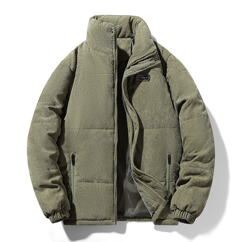 Men's Warm Padded Jacket with High Collar Mune Fashion