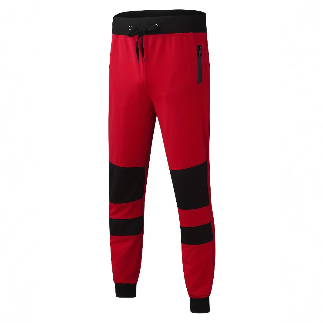 Men's slim-fit jogging pants with zip pockets, elastic comfort waistband, and reinforced knee panels Mune Fashion