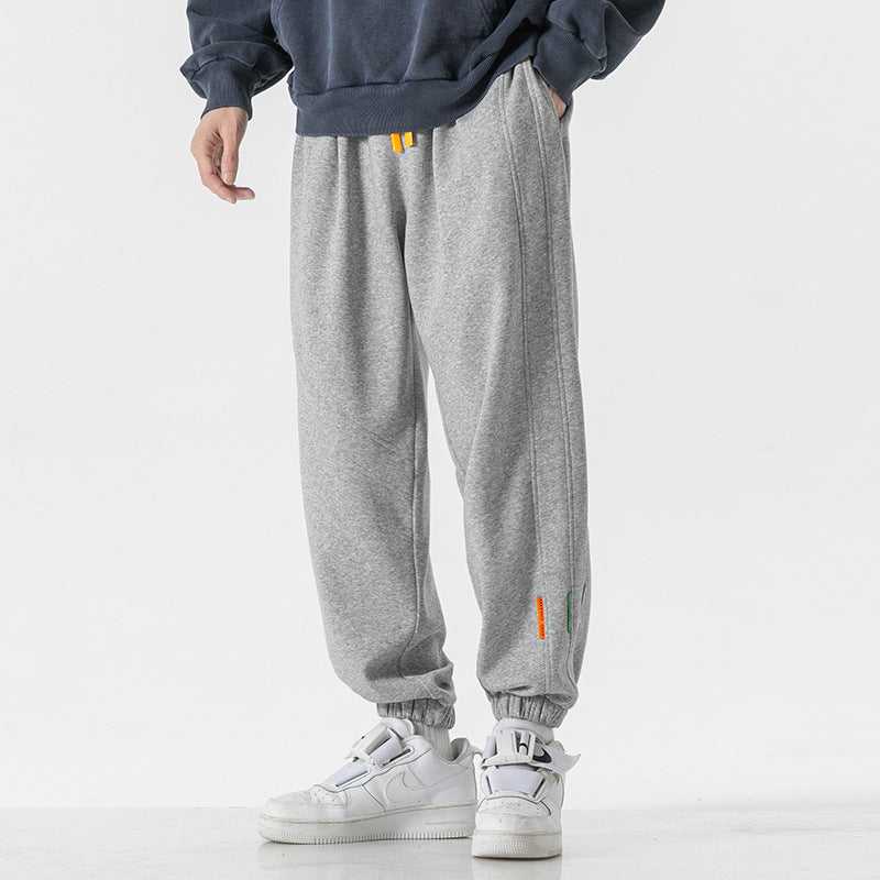 Men's Oversized Jogger Sweatpants made of cotton blend with drawstring and elastic cuffs Mune Fashion