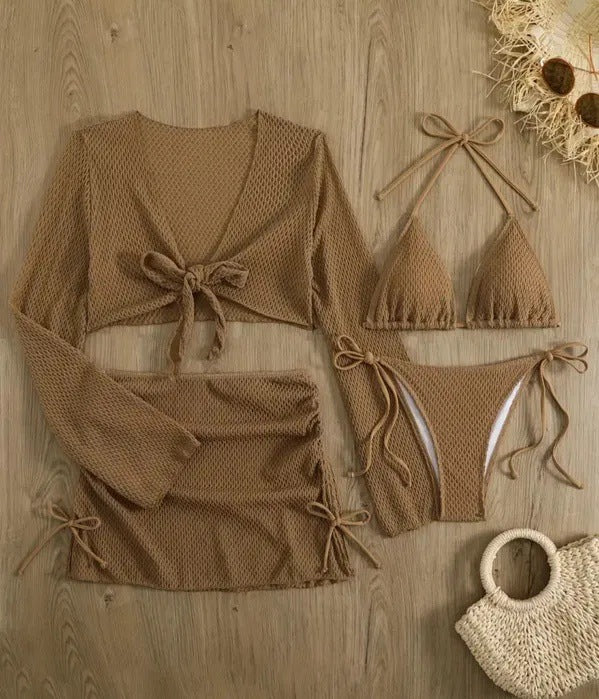 Ladies airy mesh bikini with sporty cover-up Mune Fashion