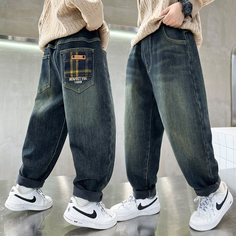 Men's baggy jeans with creative pockets Mune Fashion