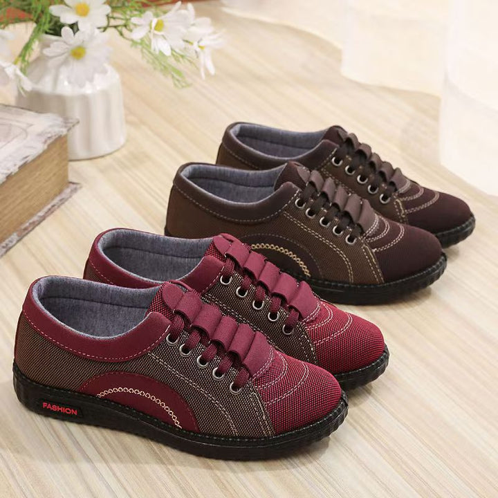 Ladies fashionable casual sneakers with elastic laces Mune Fashion