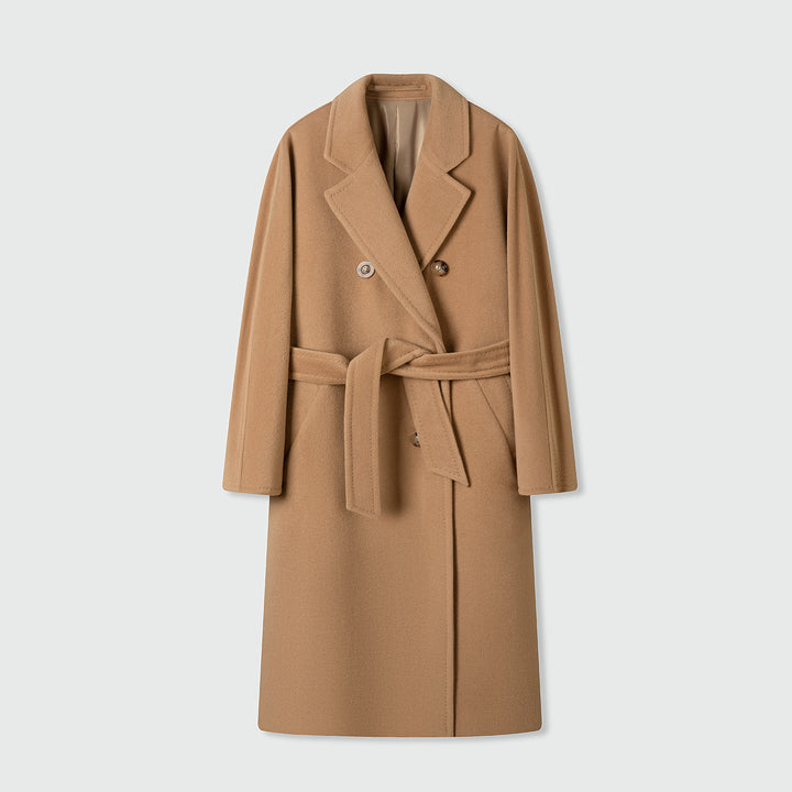 Women's Double-Breasted Tailored Over Skirt Mune Fashion