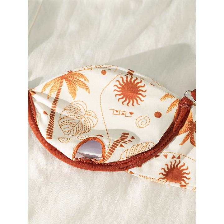 Women's Push-Up Bikini with Floral Design and Adjustable Straps Mune Fashion