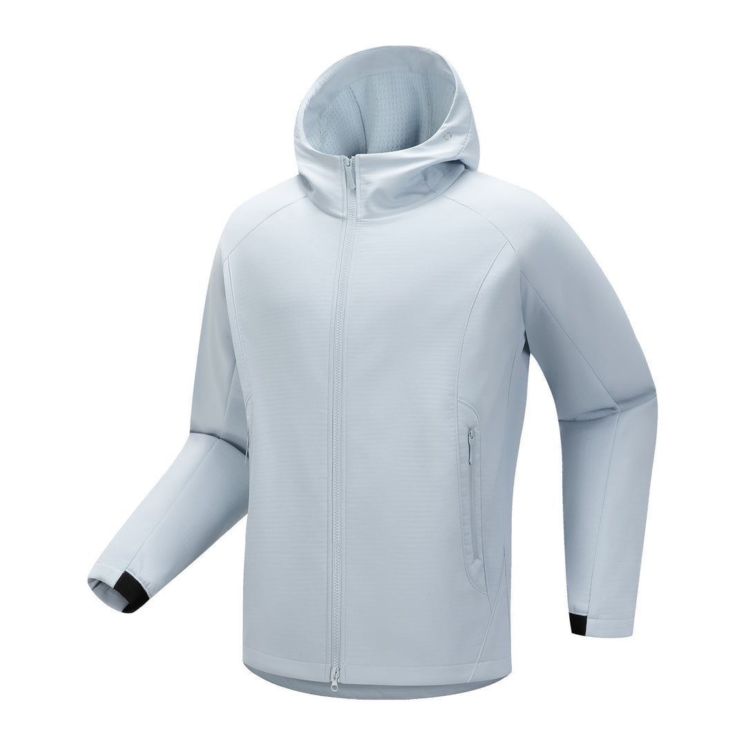 Men's softshell outdoor jacket with hood, windproof membrane and ergonomic cut Mune Fashion
