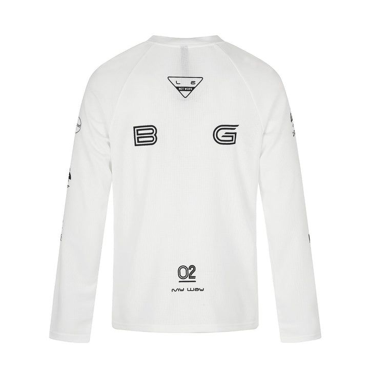 Unisex Lightweight Functional Long Sleeve Shirt with Raglan Sleeves and Breathable Waffle Texture Mune Fashion