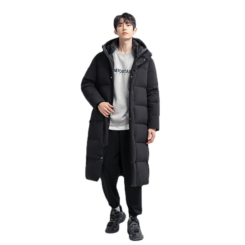 Men's Long Padded Jacket with Hood Mune Fashion 1787978142