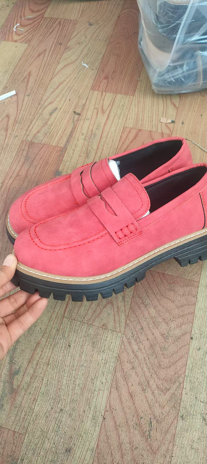 Men's robust penny loafers with distinctive profile sole, handcrafted decorative stitching, and padded comfort footbed Mune Fashion