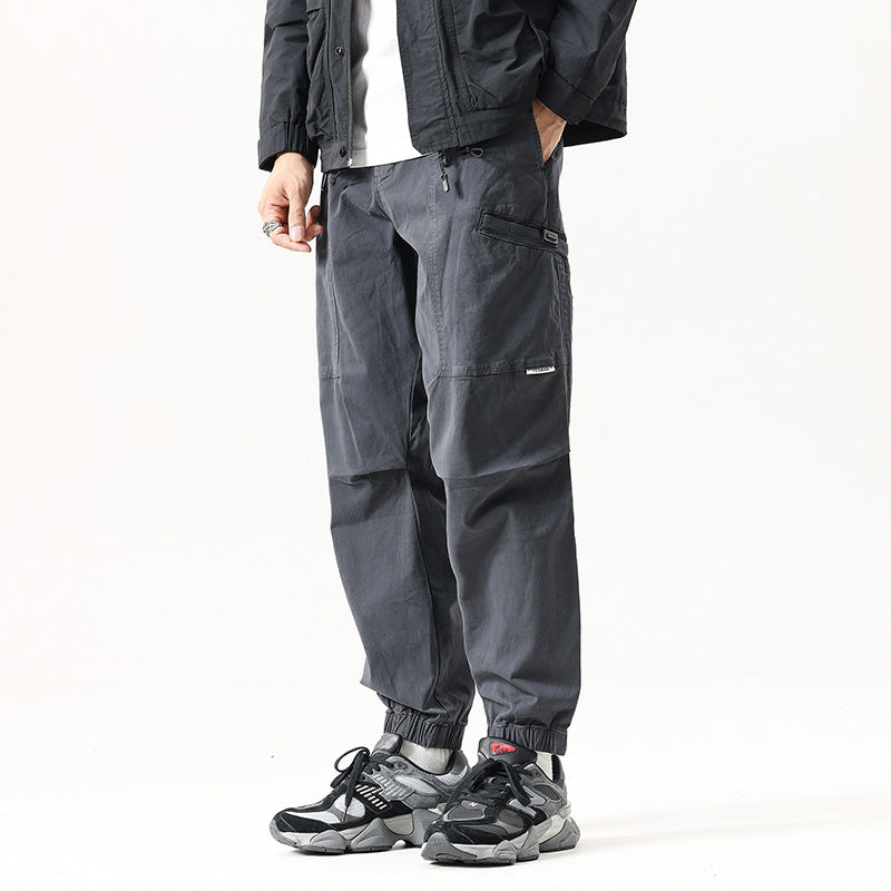 Men's Relaxed Tactical Cargo Jogger with Knee Panels and Elastic Cuffs Mune Fashion