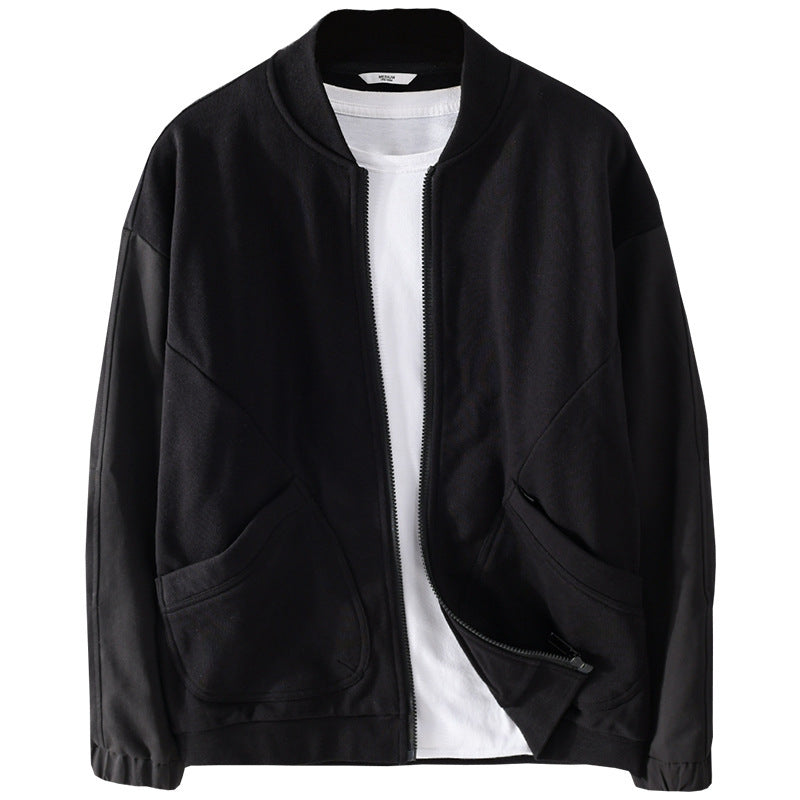 Men's light bomber jacket with contrasting sleeve inserts Mune Fashion