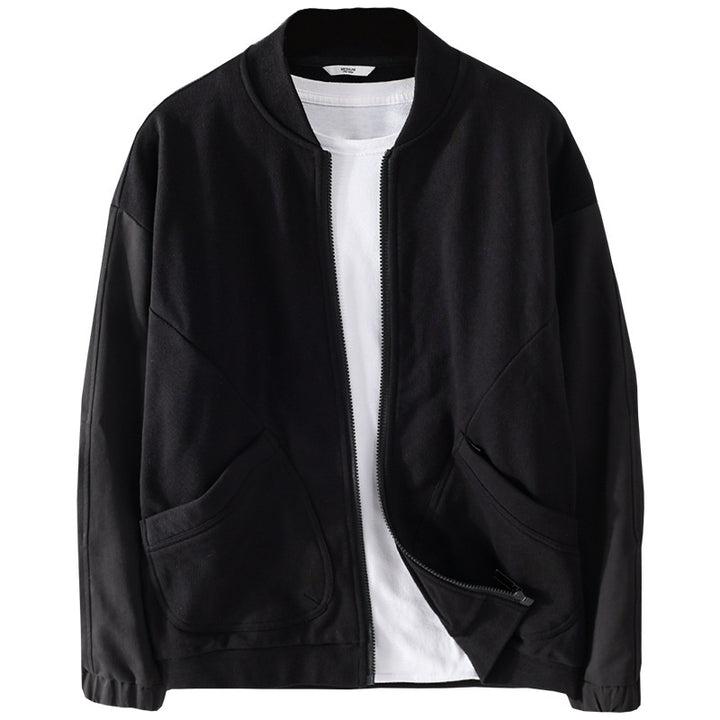 Men's light bomber jacket with contrasting sleeve inserts Mune Fashion