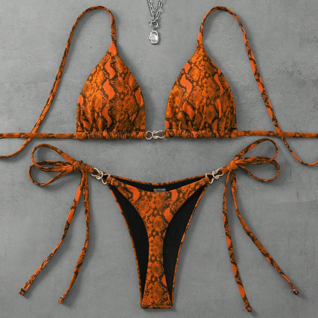 Ladies Triangle Bikini with exciting leopard pattern Mune Fashion