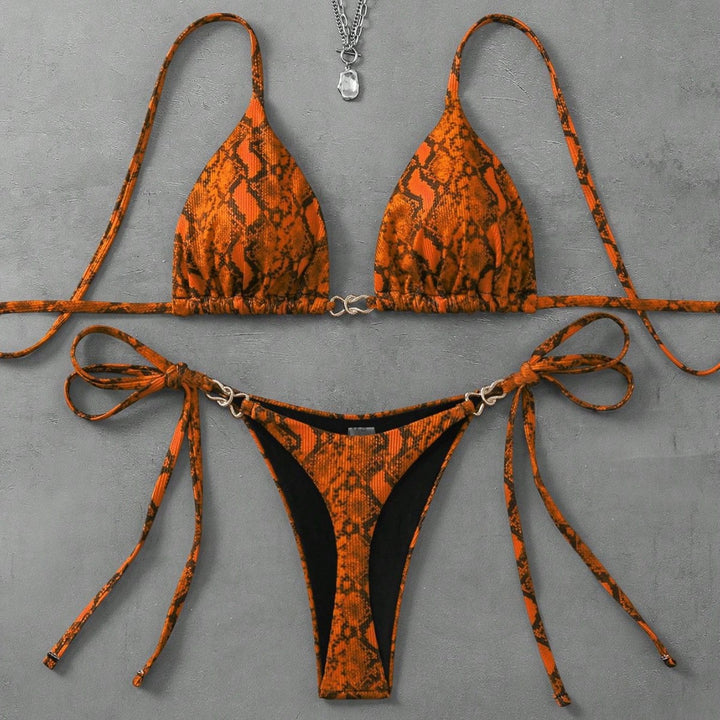 Ladies Triangle Bikini with exciting leopard pattern Mune Fashion