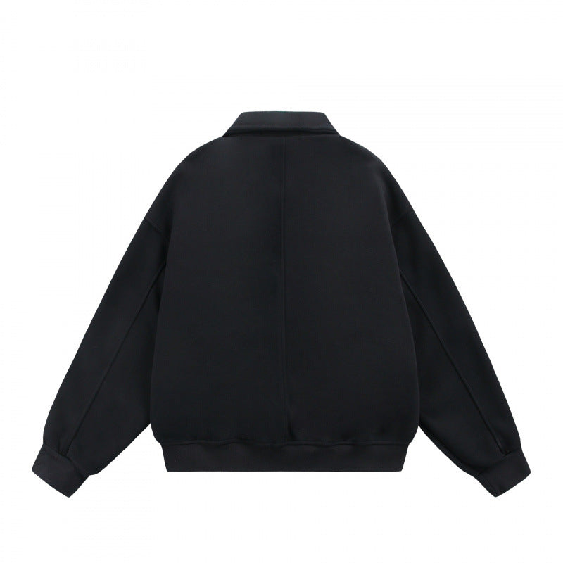 Unisex Zip Sweat Jacket with Patch Chest Flaps and Ribbed Hem Mune Fashion