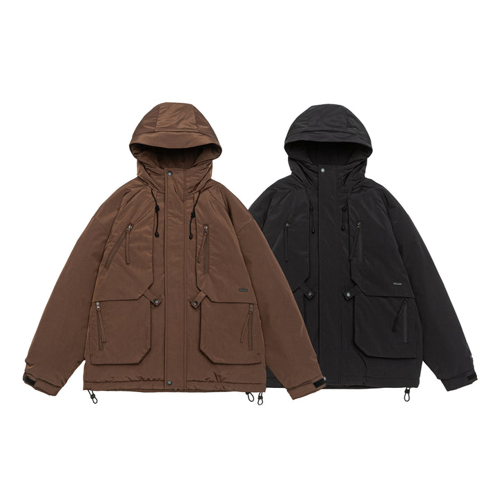 Men's Technical Winter Parka with Hood and Multifunctional Pockets Mune Fashion