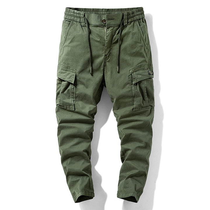 Men's Urban Ripstop Cargo Jogger with Elastic Comfort Waistband and Multiple Flap Pockets Mune Fashion