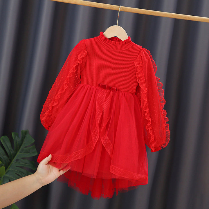 Girl Party Dress with Ruffle Details Mune Fashion
