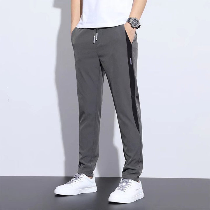 Men's sporty leisure pants with contrast stripes Mune Fashion