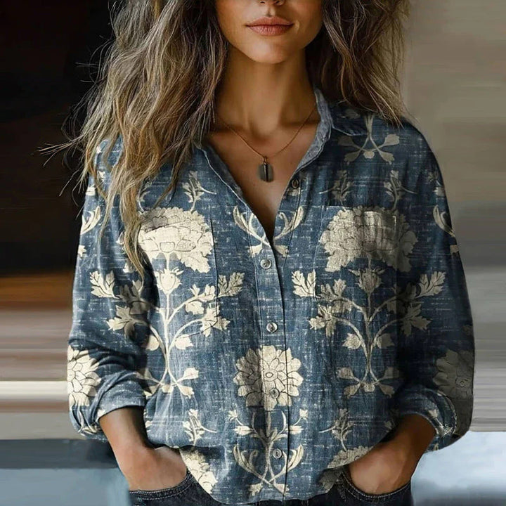 Ladies Stylish Blouse with Paisley Pattern Mune Fashion