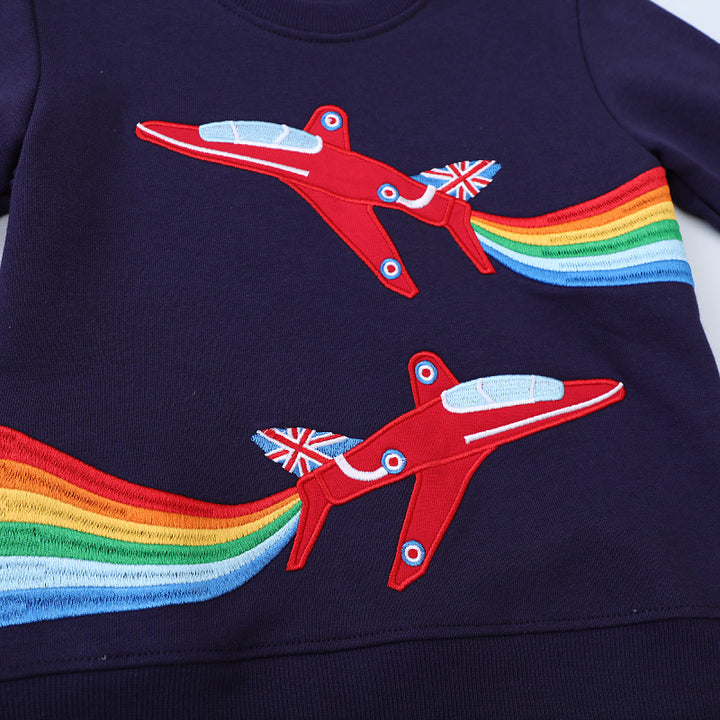 Boys sweatshirt with exciting airplane design Mune Fashion