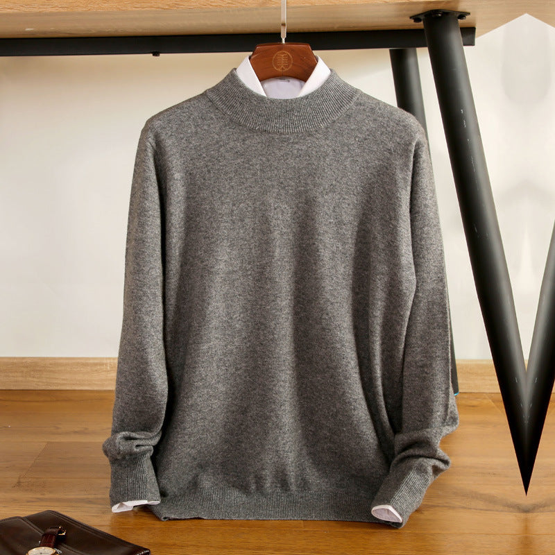 Men's Fine Turtleneck Sweater in Slim Minimal Silhouette made of Wool-Cashmere Mix Mune Fashion